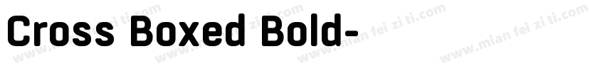 Cross Boxed Bold字体转换
